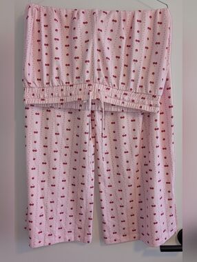 Pink Cherry Print Pajama Set